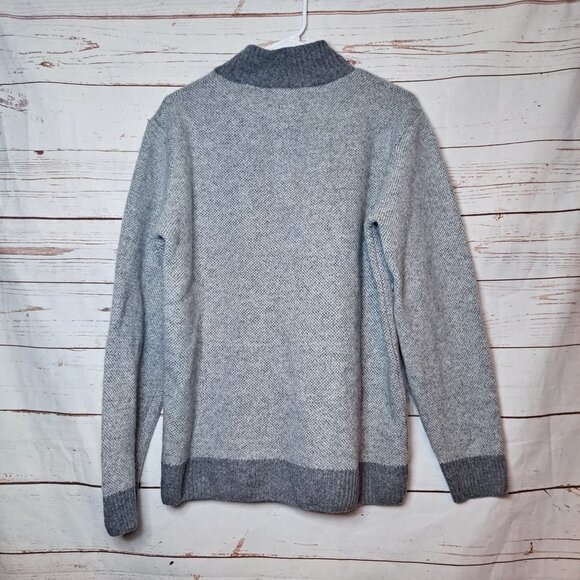 Luca Nobili Made in Italy Wool Blend Gray Sweater Men's XL Pullover - Picture 5 of 8